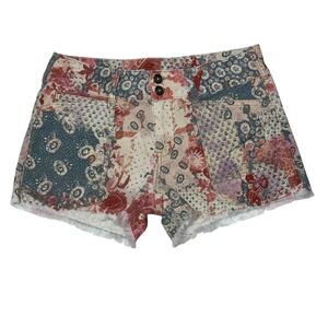 Pilcro Anthropologie Low-Rise The Wanderer Paisley Floral Print Shorts Womens 28